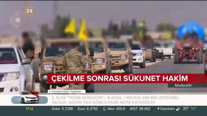 Çekilme sonrası sessizlik hakim