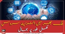 Internet service fully restored in Pakistan