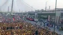 Aerial View of Maulana Fazal's Azadi March at Azadi Chowk during his speech