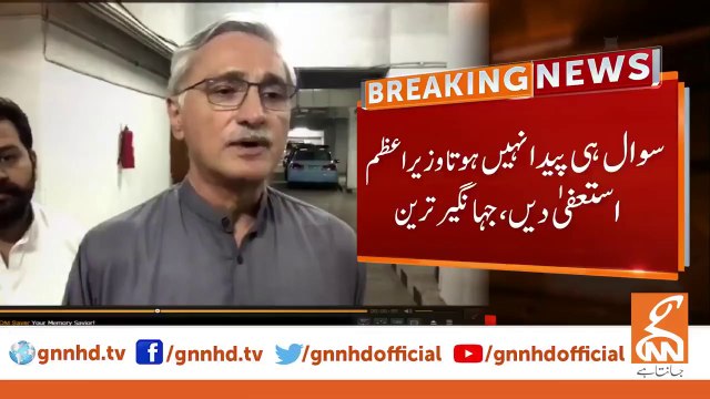 سوال ہی پیدا نہیں ہوتا وزیراعظم استعفیٰ دیں، جہانگیرترین