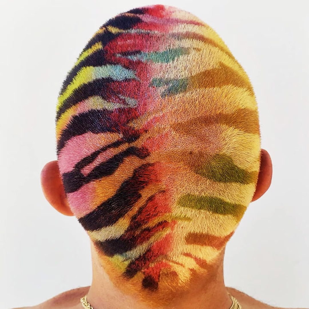 Hairstylist creates psychedelic animal print buzz cuts loved by J Balvin