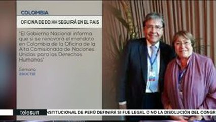 Oficina de DDHH de la ONU sí renovará su mandato en Colombia