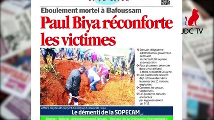 REVUE DE PRESSE CAMEROUNAISE DU 30 OCTOBRE 2019