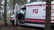 Çalınan ambulans incelemelerin ardından olay yerinden kaldırıldı