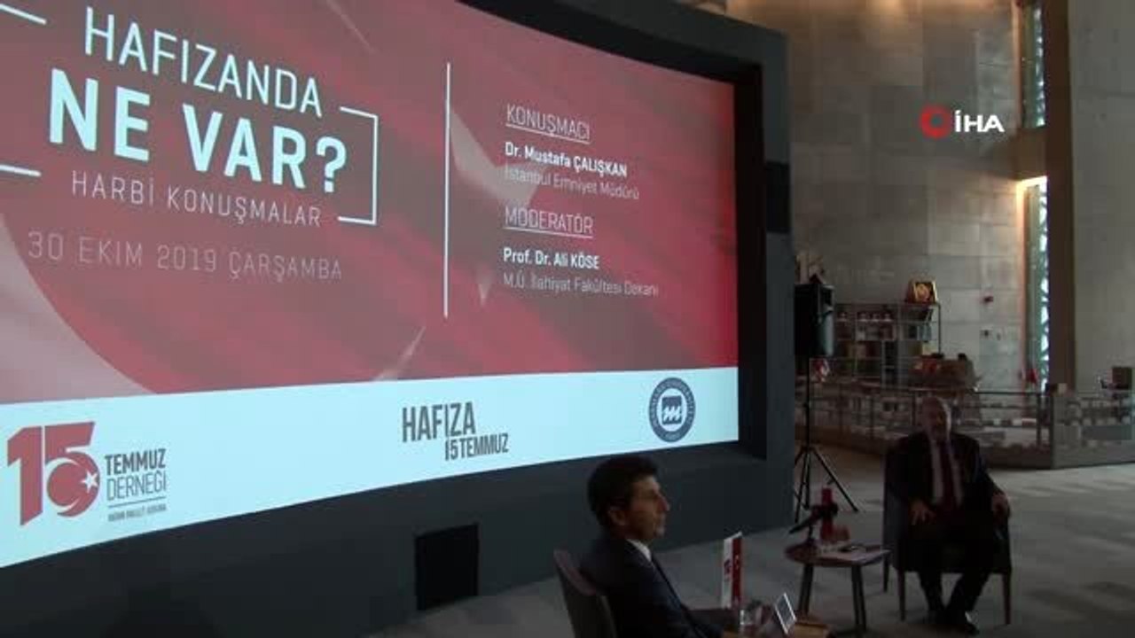 İstanbul Emniyet Müdürü Dr. Mustafa Çalışkan hain darbe girişimine yönelik, "Halen daha sıkıntı...