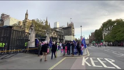 Brexit yanlilari ve karsitlarindan protesto