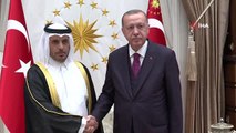 Cumhurbaşkanı Erdoğan, Katar Başbakanı Şeyh Abdullah bin Nasır bin Halife el-Sani'yi kabul etti