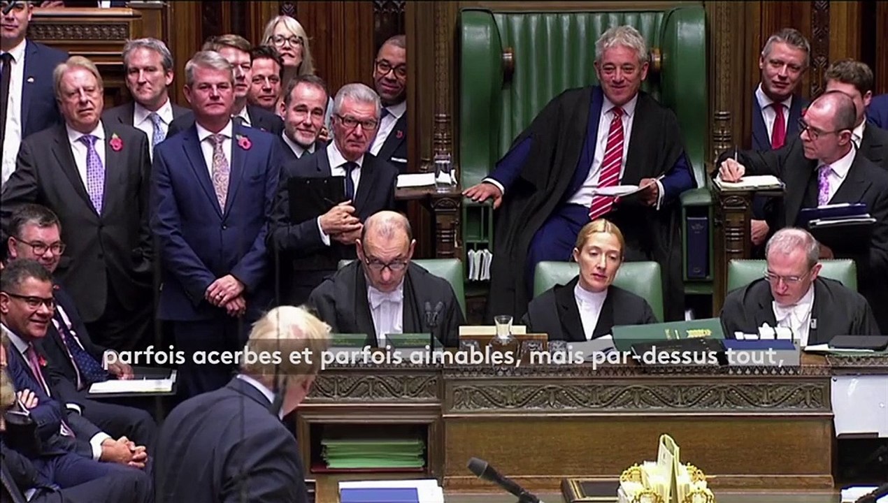 "Je n'oublierai jamais et je serai toujours reconnaissant" : les adieux émouvants de John Bercow, le célèbre speaker du Parlement britannique