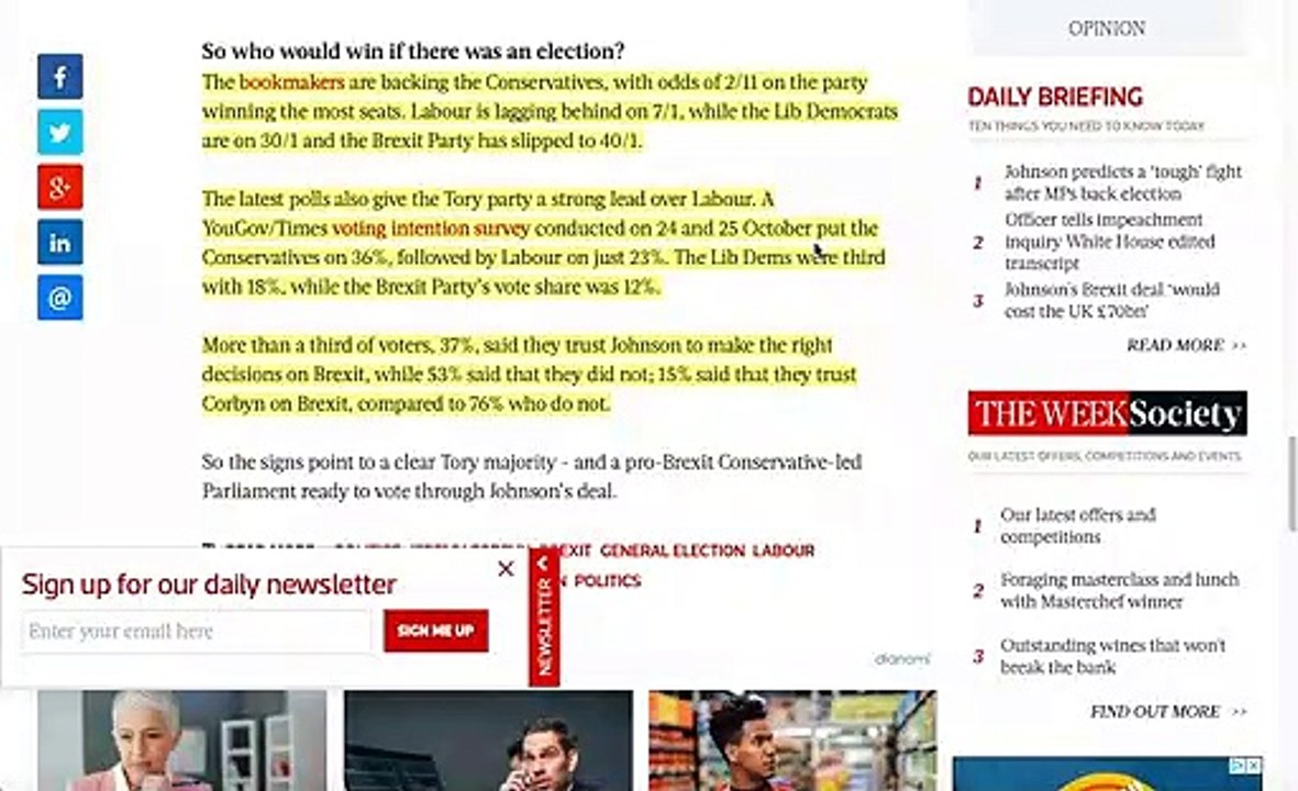 UK CALLS SNAP ELECTION
