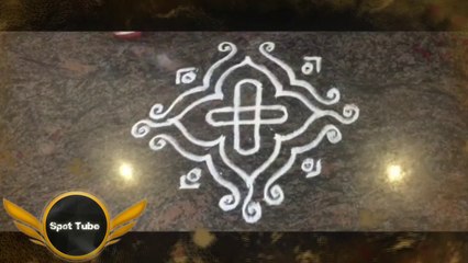 #Spot Tube || Easy Rangoli Design || आसान रंगोली डिजाइन