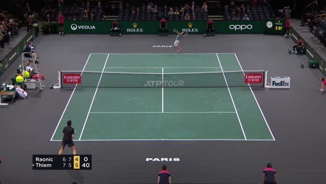 Paris Masters: Thiem bt Raonic (7-6 5-7 6-4)