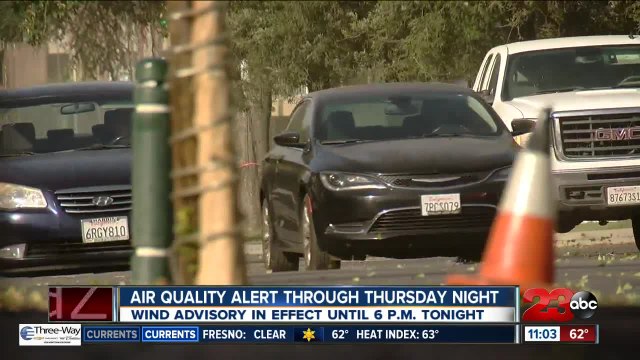 Strong winds and blowing dust cause dangerous weather conditions