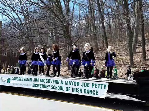 Irish Step dancing at Saint Patrick's Parade, Worcester, MA