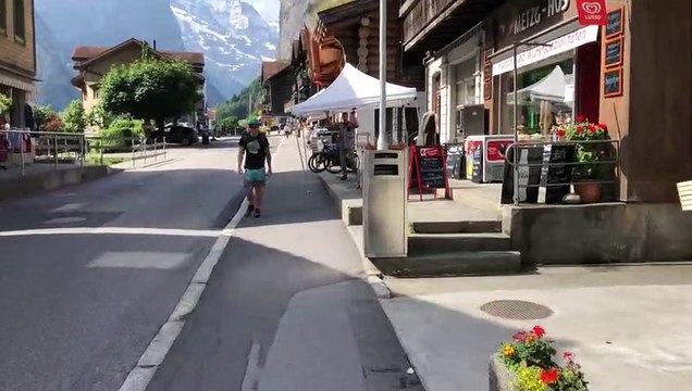 Scenic View from Lauterbrunnen, Switzerland