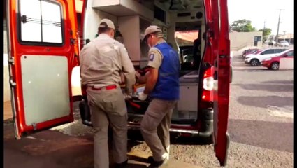 Jovem que sofreu queda de motocicleta é encaminhado para a UPA Tancredo