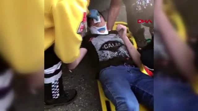 Karabük halk otobüsünün öğrenciye çarpma anı kamerada-2