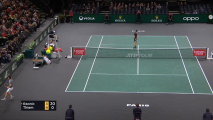 Rolex Paris Masters - Thiem sort difficilement Raonic