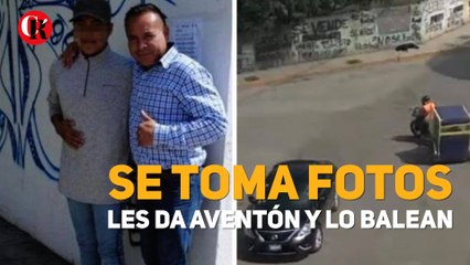 Se toma fotos, les da aventón y lo balean