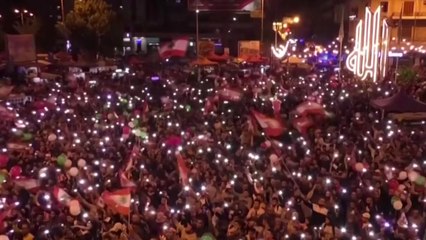 레바논 시위대 "우리는 더 많은 변화를 원한다" / YTN