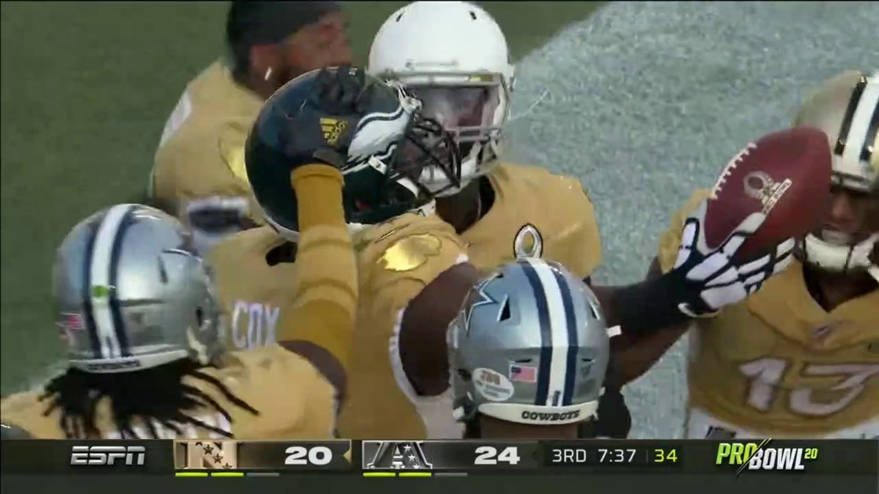 Huge Fletcher Cox Lateral TD Off Harrison Smith INT! - NFL 2020 Pro Bowl -Dailymotion