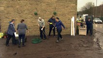 Mytholmroyd residents clean up after Storm Ciara flooding