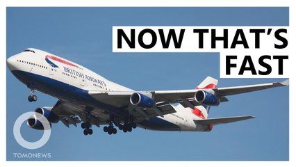 A Boeing 747 broke speed records during New York to London flight