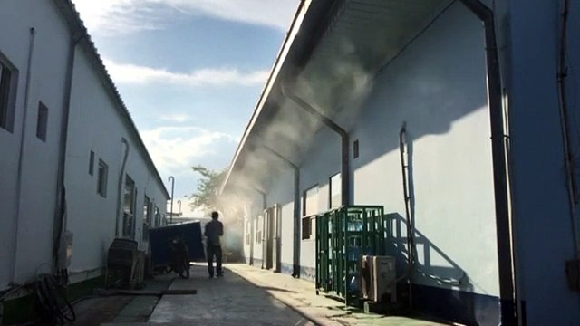 MÁY PHUN SƯƠNG LÀM MÁT CANTIN, NHÀ XƯỠNG