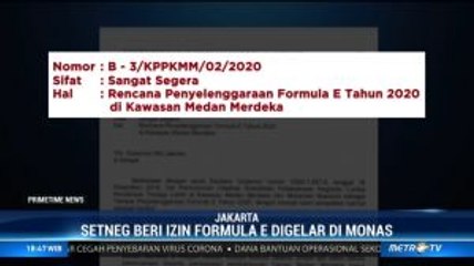 Setneg Beri Izin Formula E Digelar di Monas