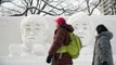 Falta de neve afeta famoso festival de esculturas de gelo no Japão