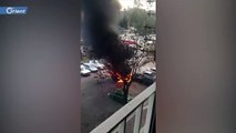 إصابة شخص في انفجار عبوة ناسفة بسيارة 