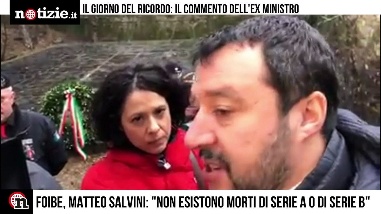 Giorno del ricordo, Matteo Salvini: "Folle negare shoah e foibe" | Notizie.it