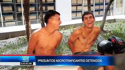 Descargar video: Dos presuntos microtraficantes fueron capturados en Guayaquil