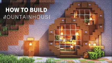 MOUNTAIN HOUSE TUTORIAL｜How to Build in Minecraft