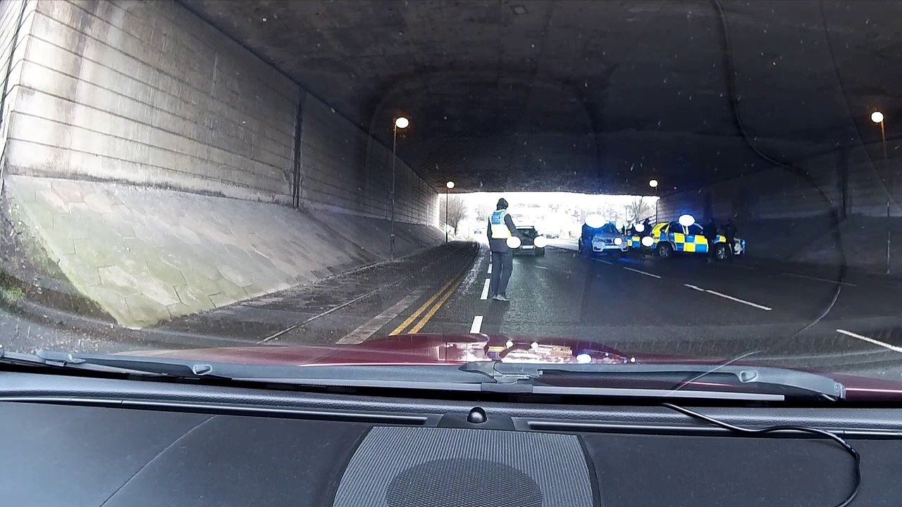 Police Stop car Queens Drive Ossett