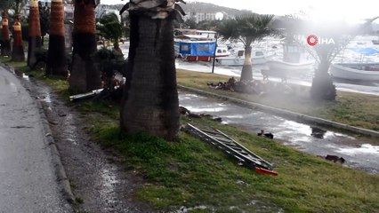 Balıkesir'de fırtına ve yağış etkili oldu