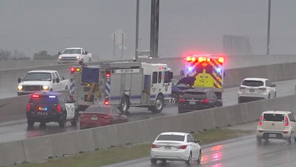 Slippery road conditions lead to multiple crashes