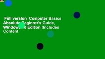 Full version  Computer Basics Absolute Beginner's Guide, Windows 10 Edition (Includes Content