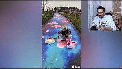 كسر الخشب وهوه مغمى عنيه