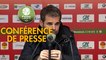 Conférence de presse US Orléans - Rodez Aveyron Football (1-2) : Didier OLLE-NICOLLE (USO) - Laurent PEYRELADE (RAF) - 2019/2020