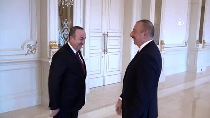 İlham Aliyev'den Mevlüt Çavuşoğlu'na "Dostluk" nişanı (2)