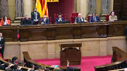 El Parlament aprueba presentar un recurso ante el TS por la suspensión a Torra