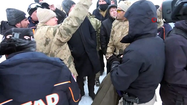 İçişleri Bakanı Süleyman Soylu facianın yaşandığı bölgede