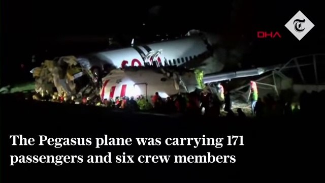 Plane with 177 passengers on board splits in half on Turkish runway after botched landing