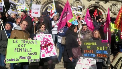 - Fransa'da kamu çalışanlarından emeklilik reformu protestosu- 'Macron hükümeti haklarımızı gasp etmek istiyor'