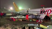 İstanbul sabiha gökçen havalimanı'nda uçak pissten çıktı- 26