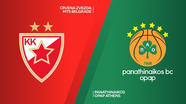 Crvena Zvezda mts Belgrade - Panathinaikos OPAP Athens Highlights | EuroLeague, RS Round 23