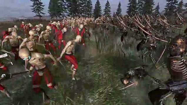 10000 SKELETON ARCHERS VS 10000 ZOMBIES - MASSIVE BATTLE TOTAL WAR WARHAMMER ( 1080 X 1080 60fps )