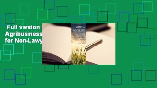 Full version  Agricultural and Agribusiness Law: An Introduction for Non-Lawyers  Review