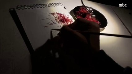 هدية الرسامة عهود العبد الله للمذيعة بسنت شمس الدين في صدى الملاعب