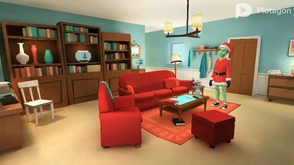 The Grinch tries to steal cookies and presents and Gets Grounded